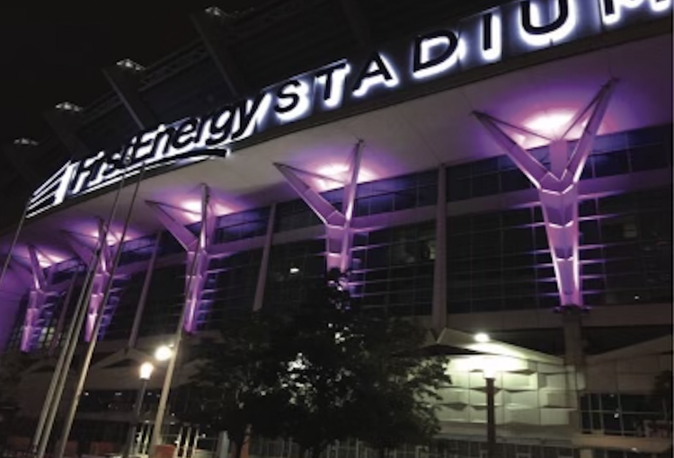 FirstEnergy Stadium exterior column lighting
